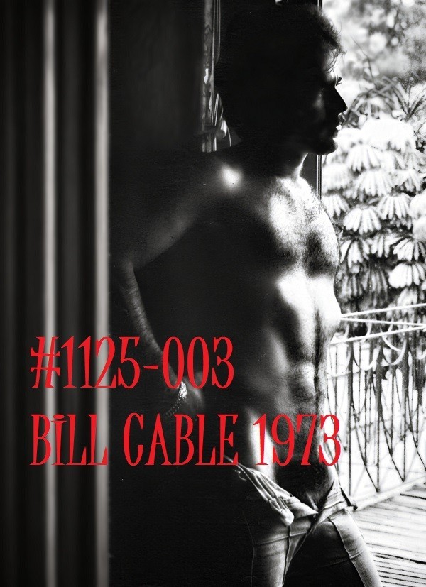 VINTAGE MALE PORTRAIT #1125-003 -bill cable 1973 -rare -freeShip/USA