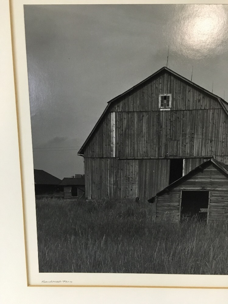 Vintage Photograph “Abandoned Farm” Old Barn Signed 13.5″X10.5″ Original