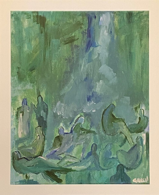 Fine art Giclee Print on Archival Matte, Original Painting by Alexandra Green