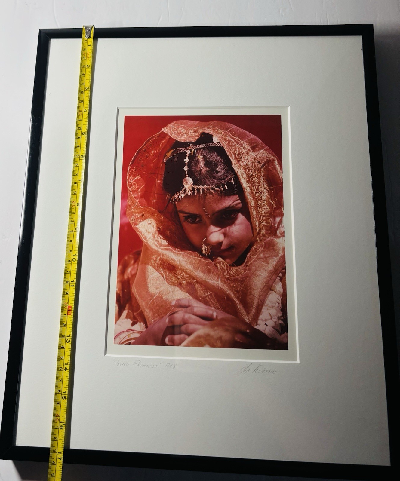 Color Photograph Young Princess by Lisa Kristine Framed Signed