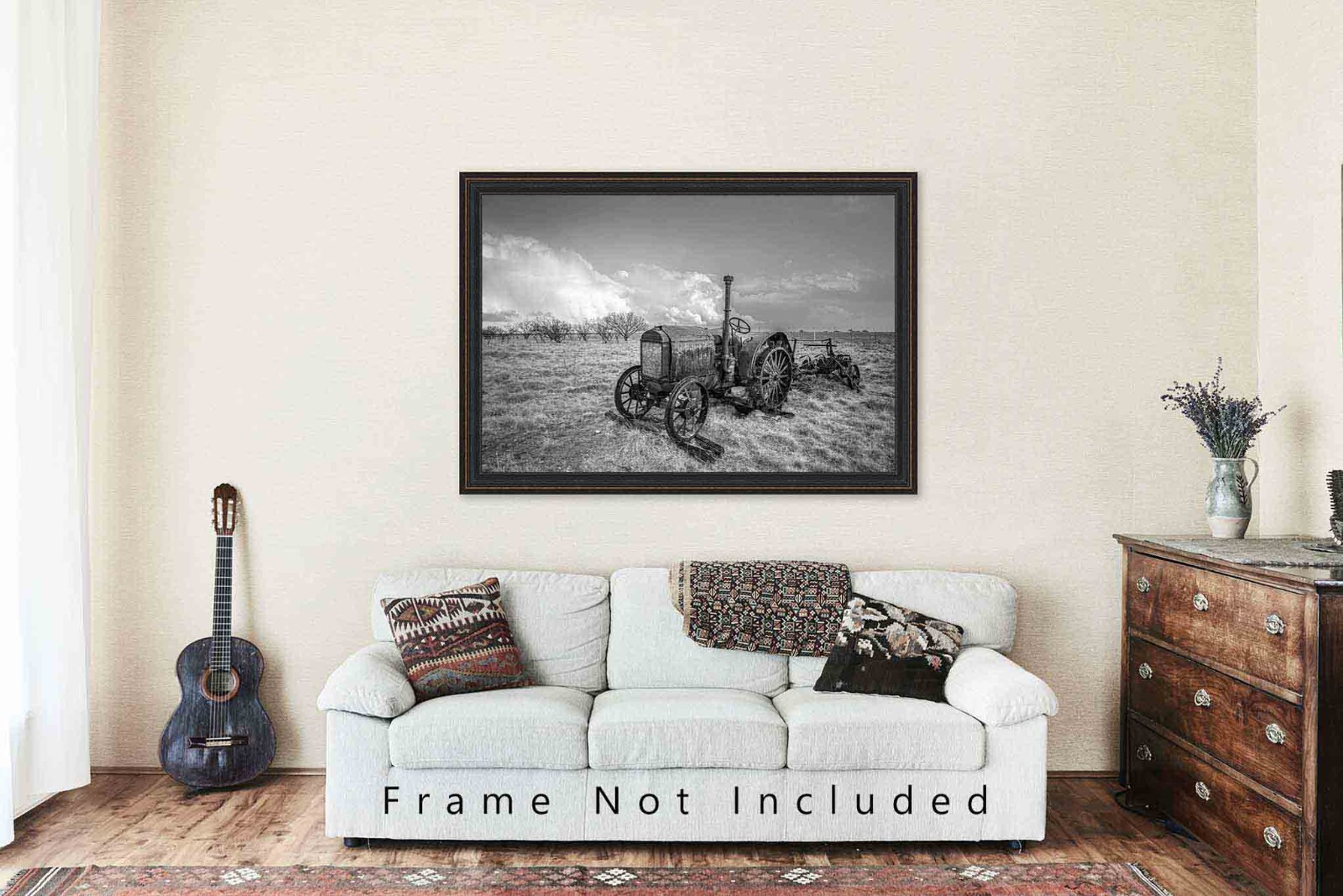 Farm Photography Print – Black and White Picture of McCormick-Deering Tractor