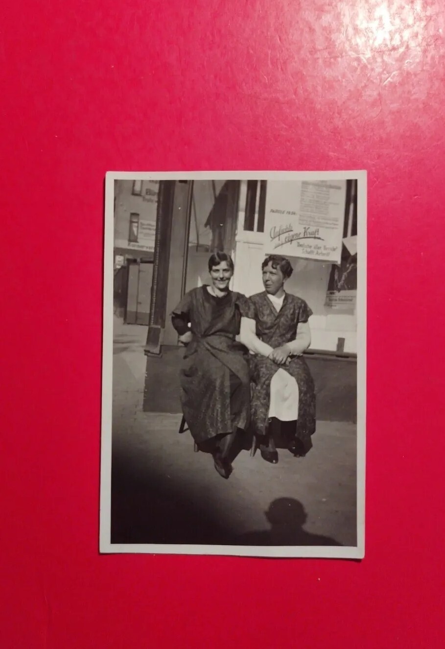 Alt Foto antik Frauen Schild deutsche der Berufe schafft Arbeit Woman old Photo