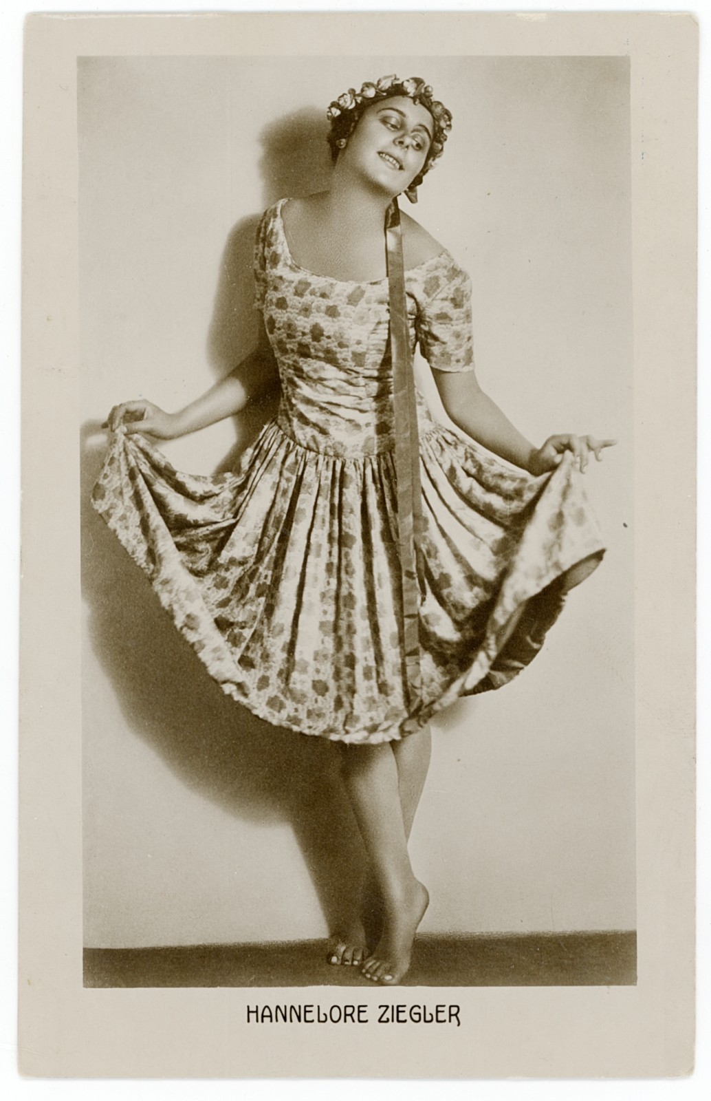 Hannelore Ziegler Expressive Dance Dance Orig. Photo Postcard Vintage Circa 1924