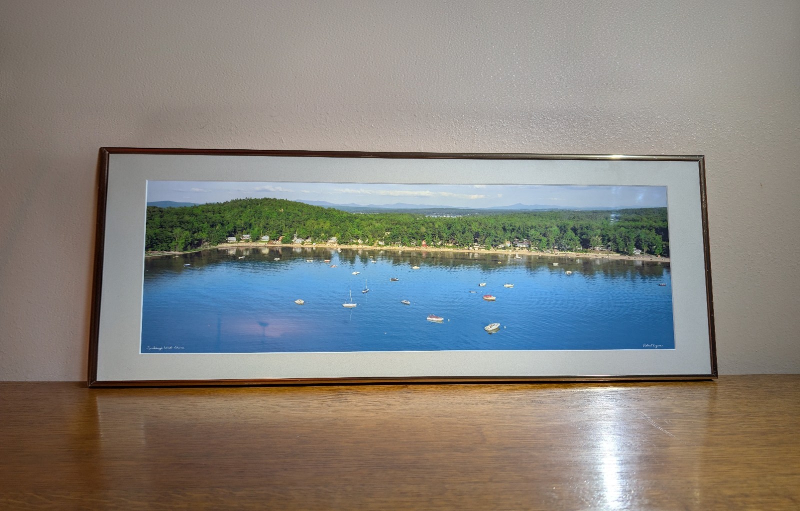 New England Lakes Spalding Original Signed Panoramic Photograph by Robert Lyons