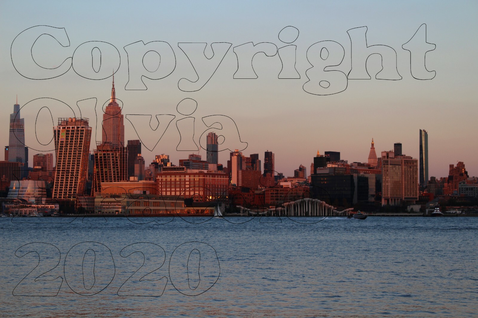 New York City skyline print