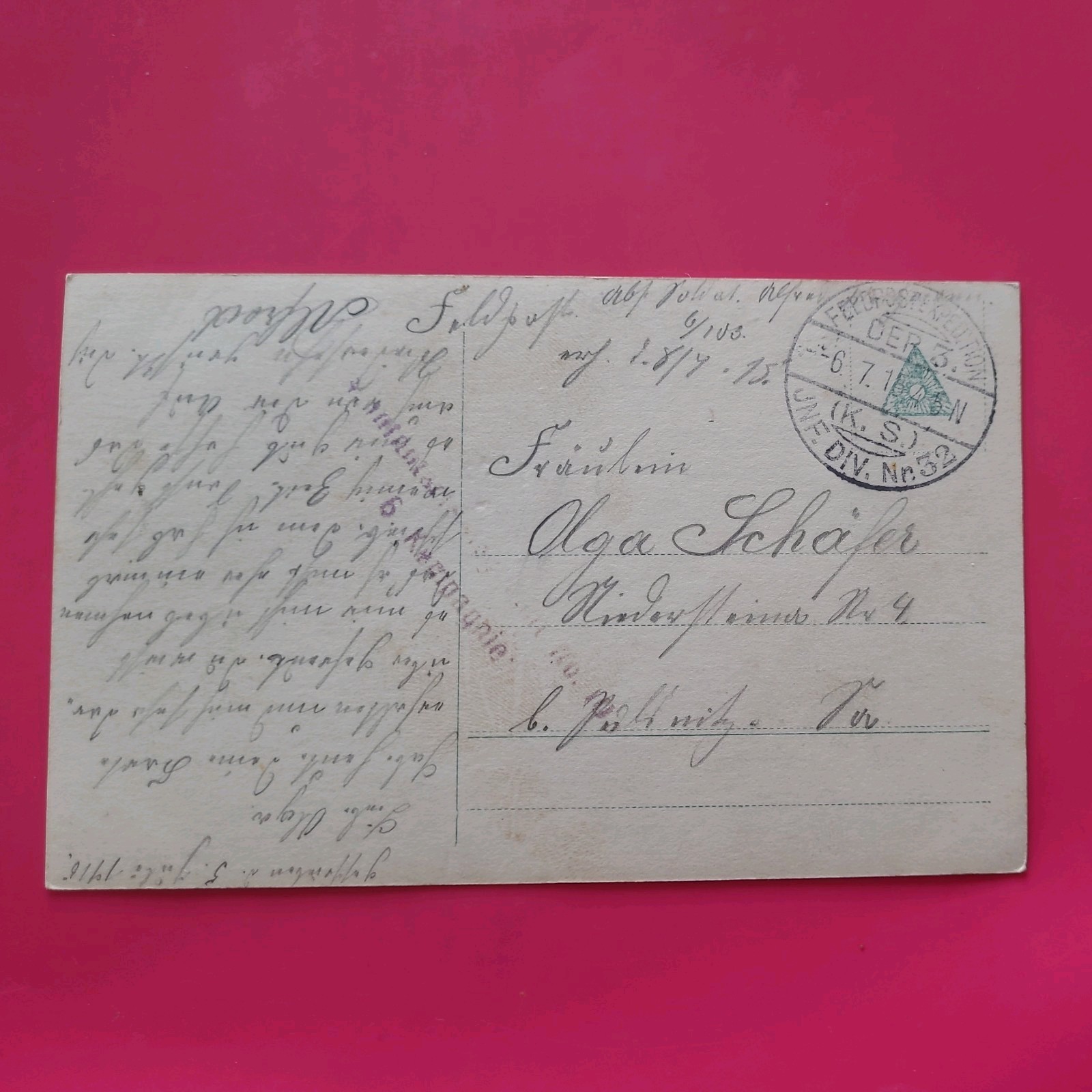 Photo old antique beautiful portrait postcard 1916 hairstyle woman old photo