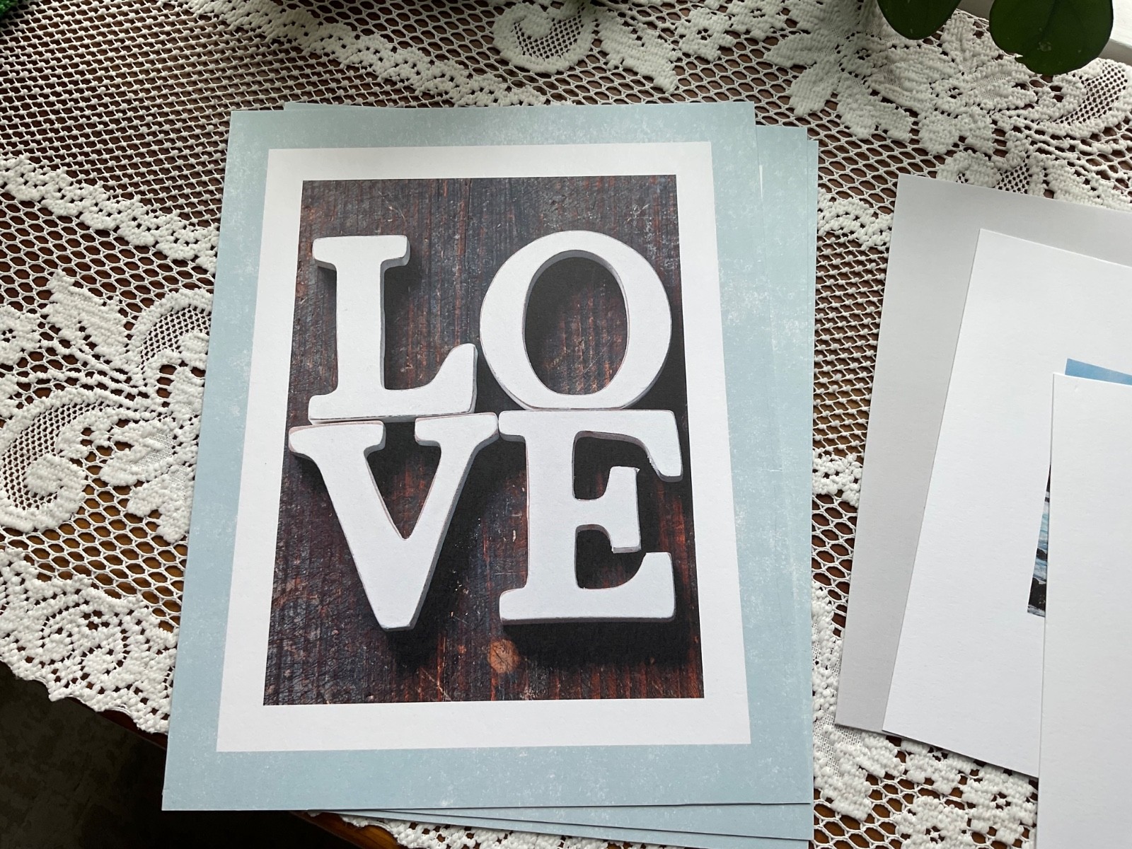 Art Photos on Card Stock. 8×10 ready to frame. Lot of 8 pieces, various themes.
