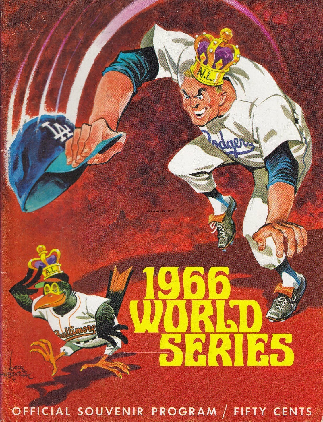 1966 World Series Program 8×10 Colorized Print-FREE SHIPPING