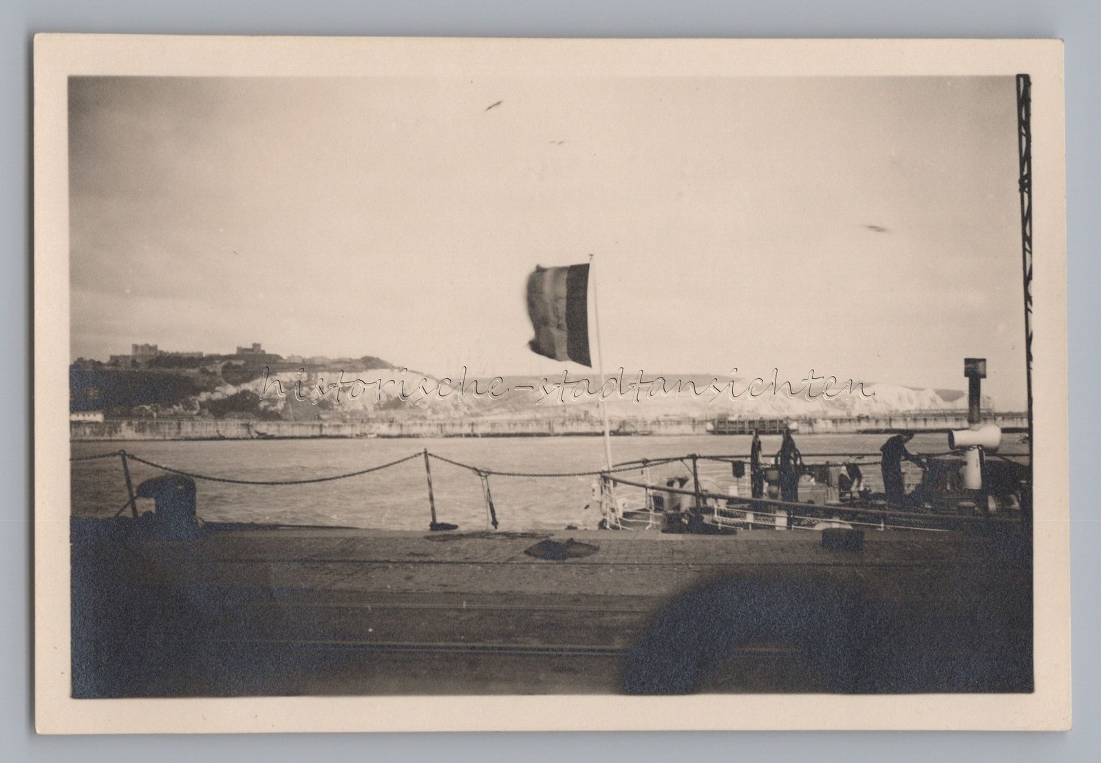 Dover England – Harbour Ship – Old Photo