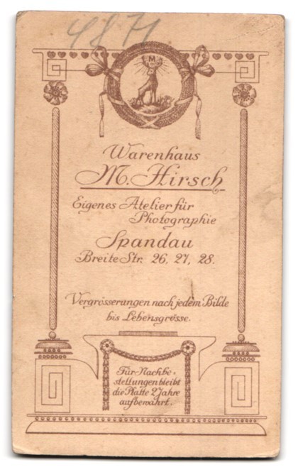 Photography department store M. Hirsch, Berlin-Spandau, Breite Str. 26-28, Young Lady i
