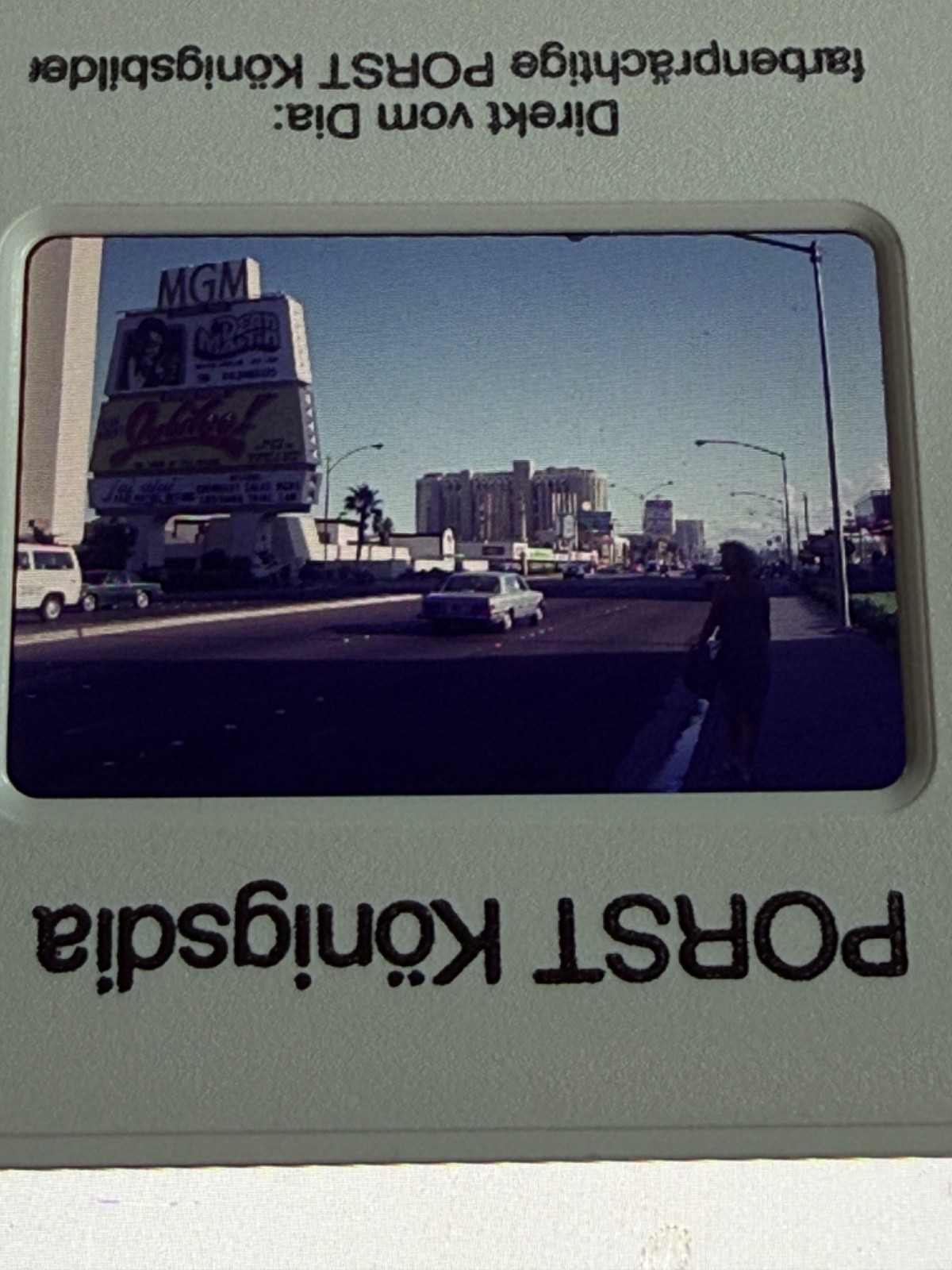 Slide 35mm Slide Las Vegas Strip 1982 MGM Grand Hotels Dean Martin Show Jubilee