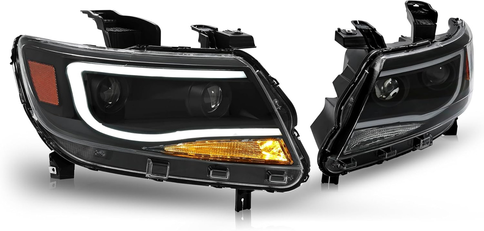 Pair Projector Headlights Compatible with 2015-2023 Chevy Chevrolet Colorado Rep