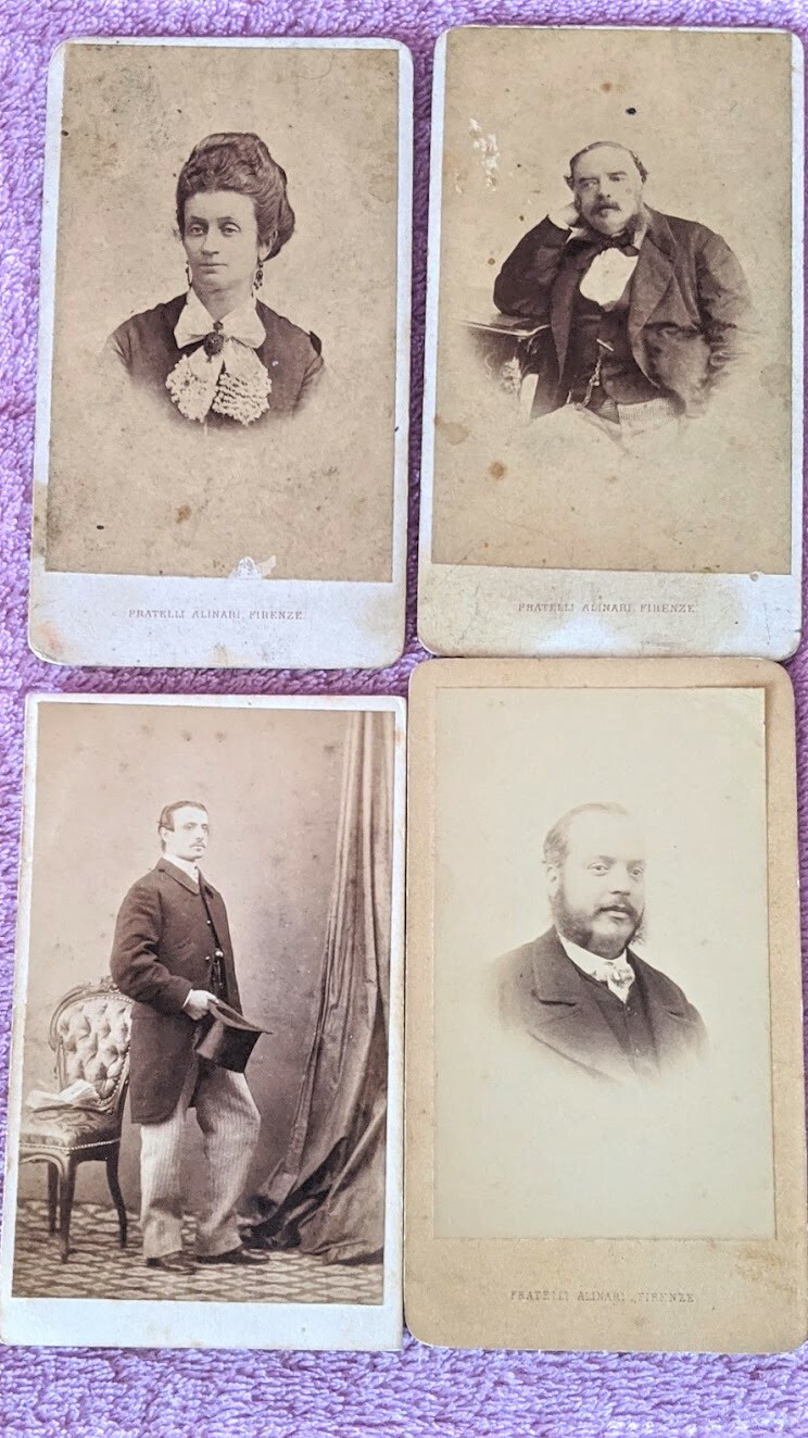 4 Antique Photographs, Fratelli Alinari Firenze Italia