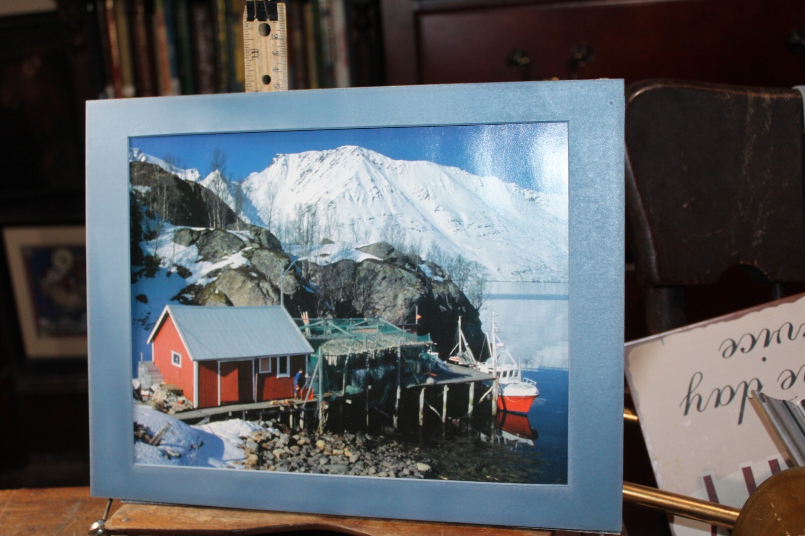 Matted Photo Print 10″ x 13″ Fishing Dock Øksfjord Loppa Finnmark Norway