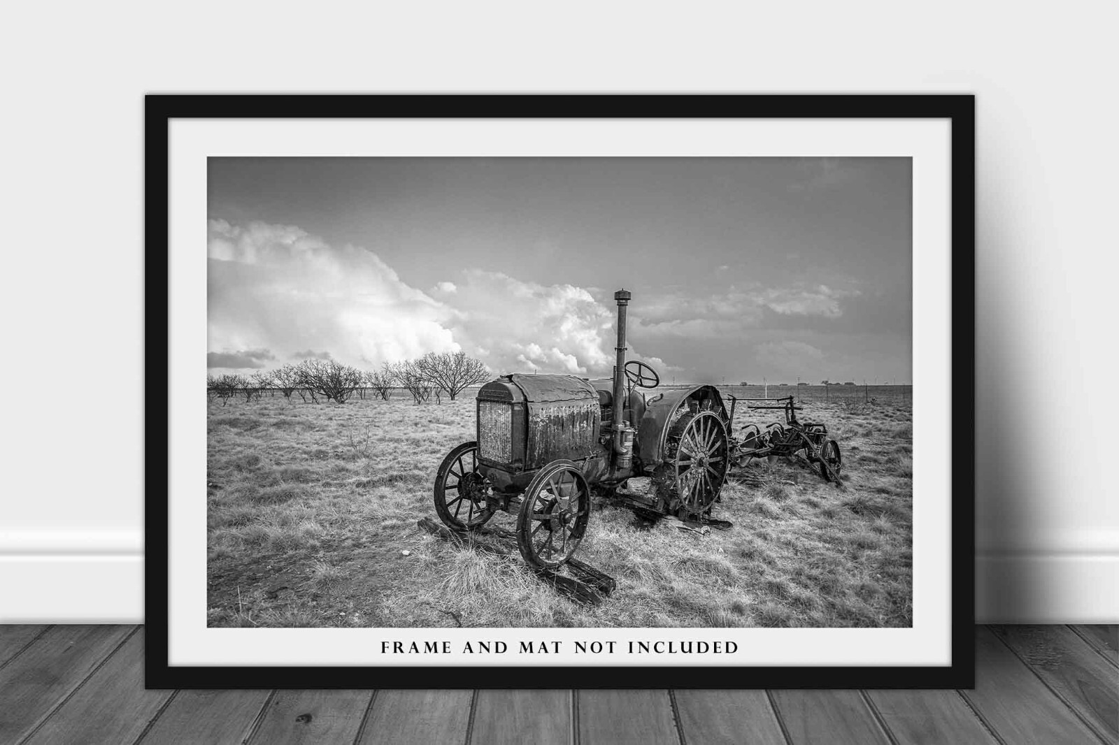 Farm Photography Print – Black and White Picture of McCormick-Deering Tractor