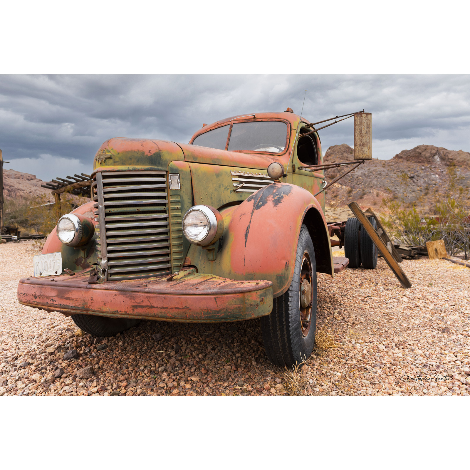 Abandoned International Truck Fine Art 13″ x 19″ Framed Archival Print