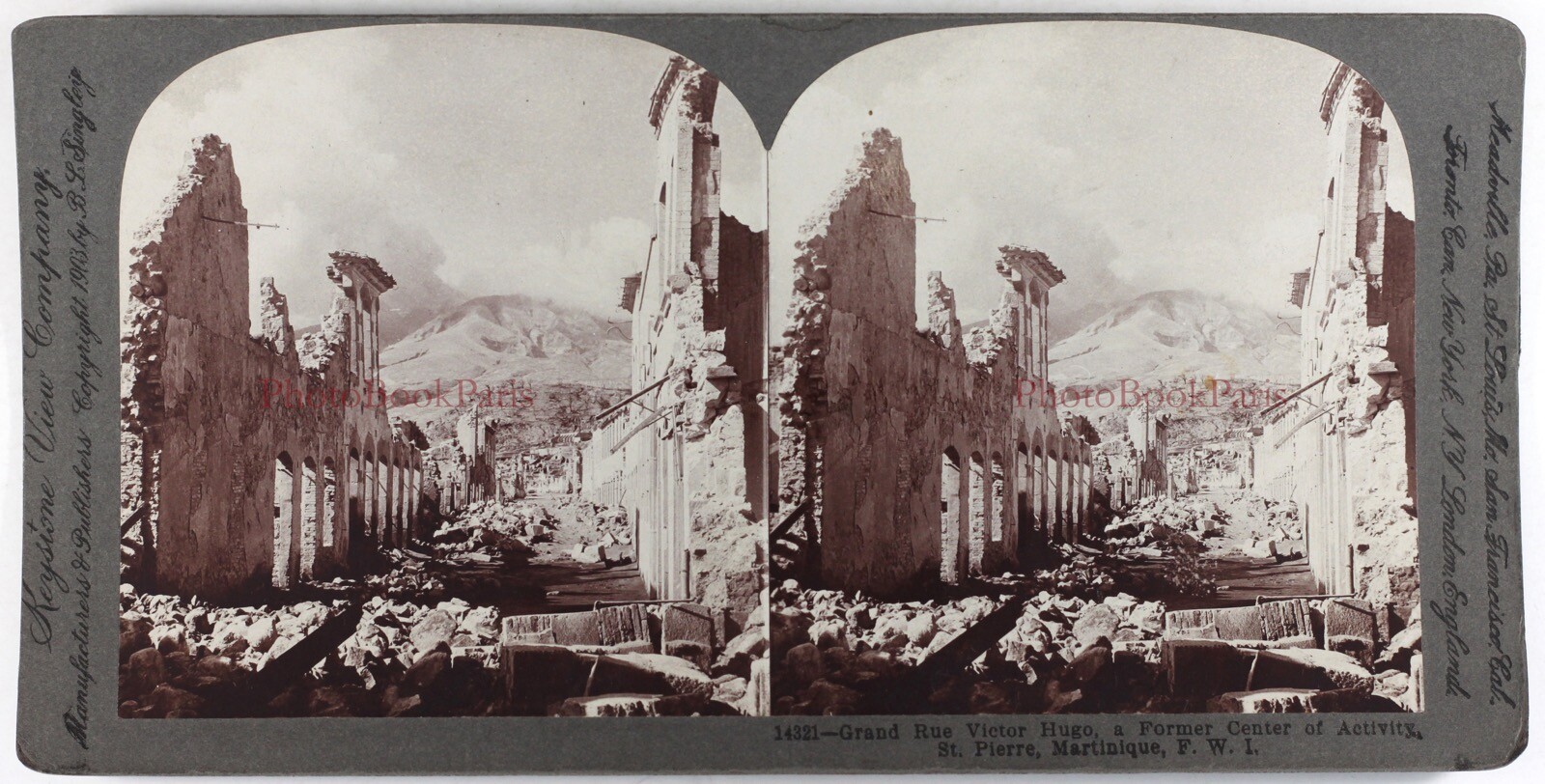 Saint Pierre De Martinique After L’Rash 1902 Photo Stereo Vintage P73L8n1