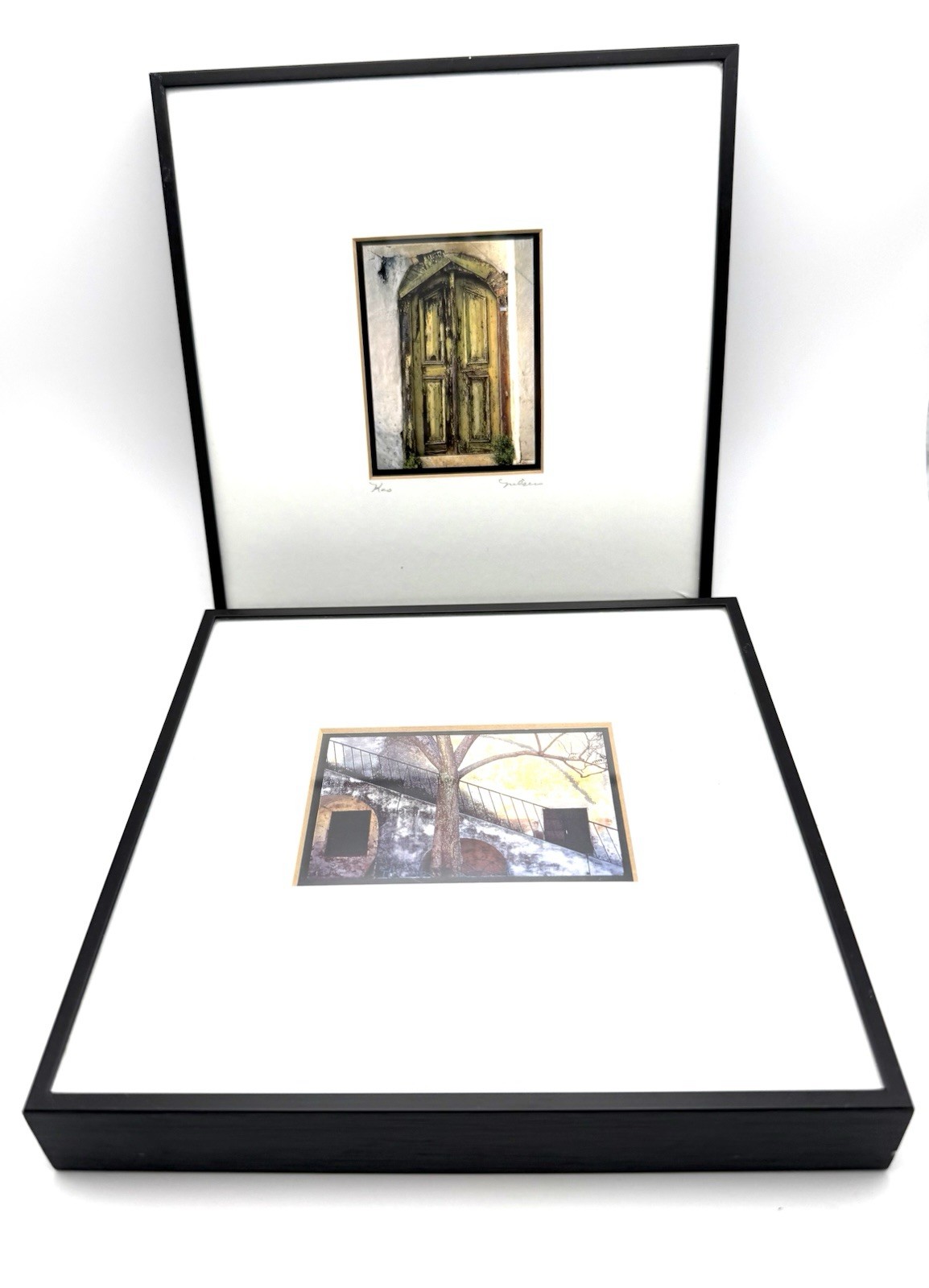 Jim Nilsen Photography Framed Small Set Landscape & Greece Signed 7 1/8” Small