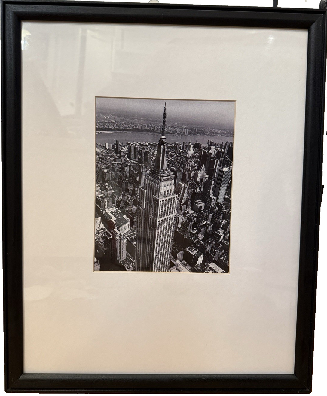 Vintage Christopher Bliss Empire State Building NYC Black White Photo Framed Art