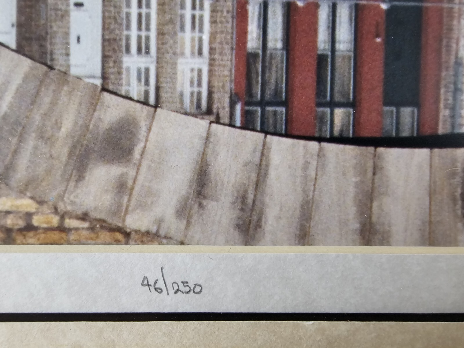 Illegibly Signed Limited Edition 35mm Art Photograph 23.25×19.25 Framed, Europe