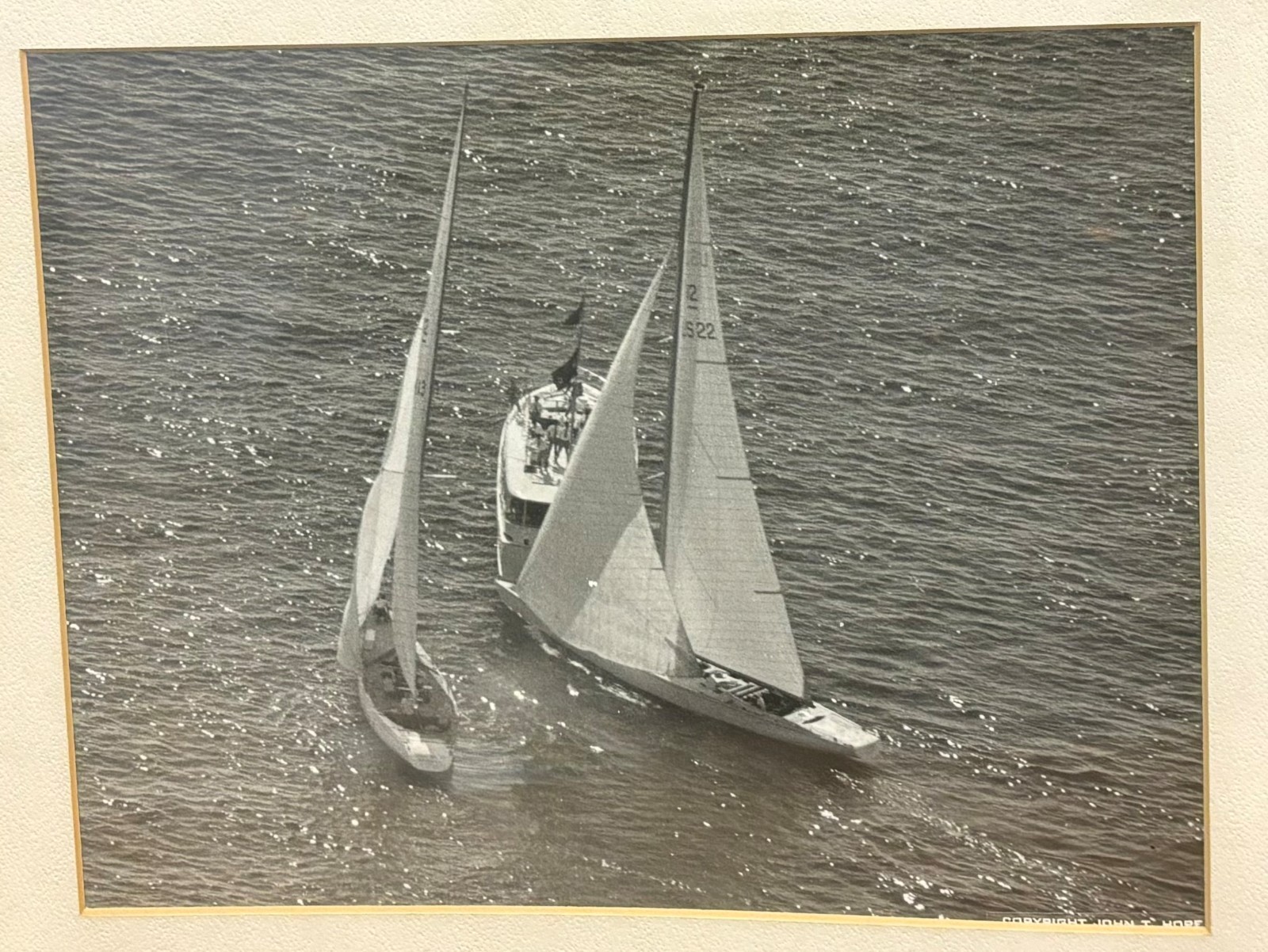Original JOHN HOPF 1970 America’s Cup SAILING RACE Controversial START Photos