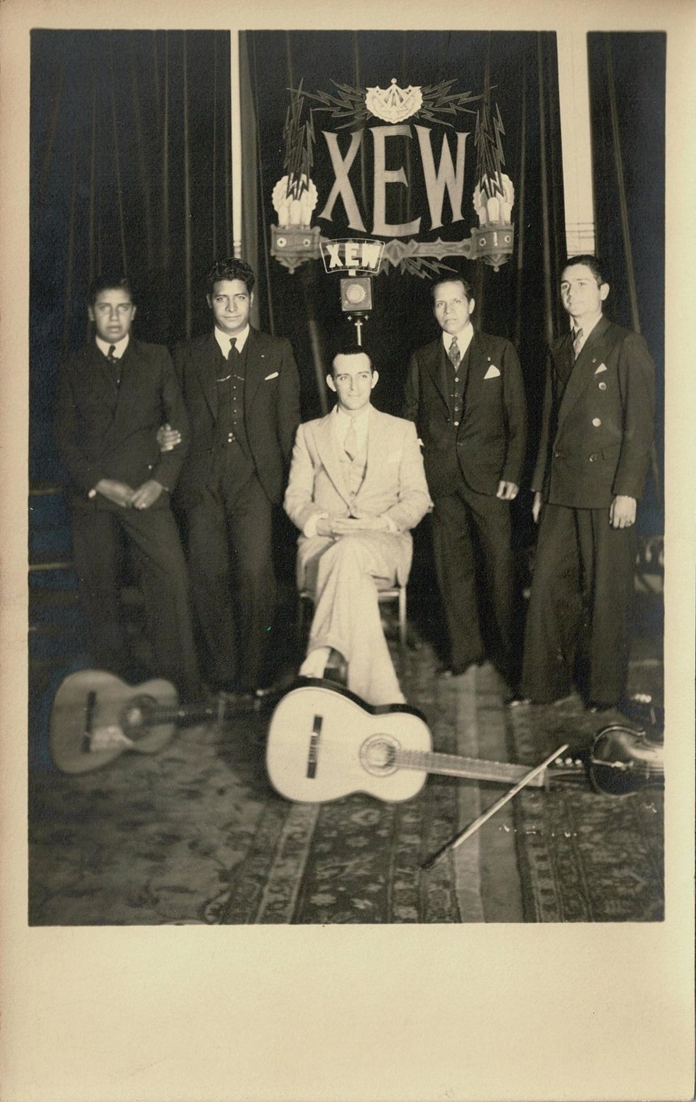 Emilio Azcárraga / XEW radio photographs collection of 7 + 2 duplicate