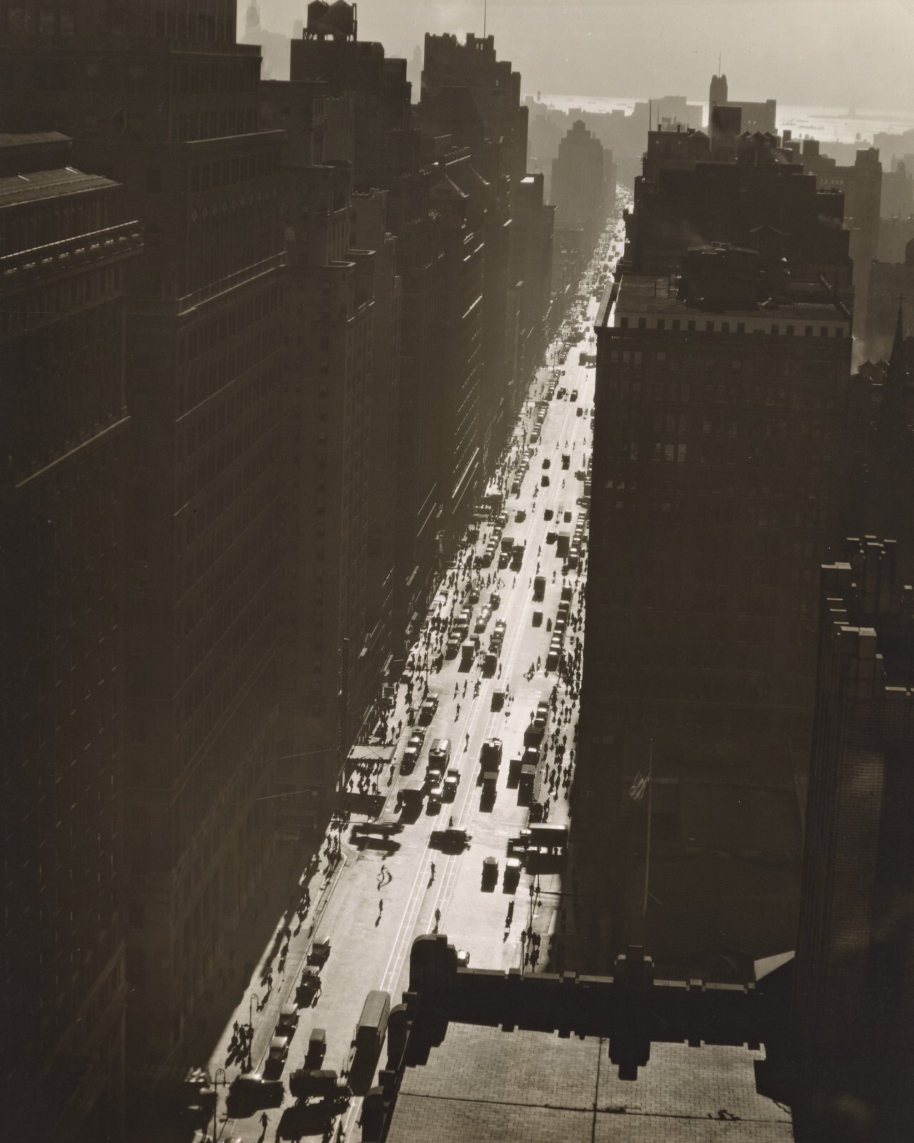 7th Ave looking South from 35th St Manhattan, Berenice Abbott 8″10″ Photo Print