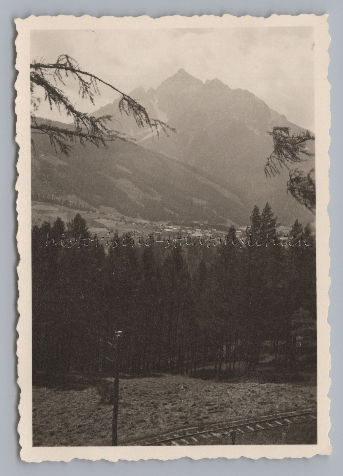 Railway Line at Mieders Austria 1938 – Old Photo 1930s