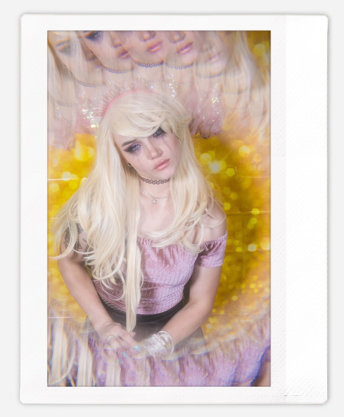 Art pinup bunny model Cheyanne Instax Wide Instant Film Print Fujifilm