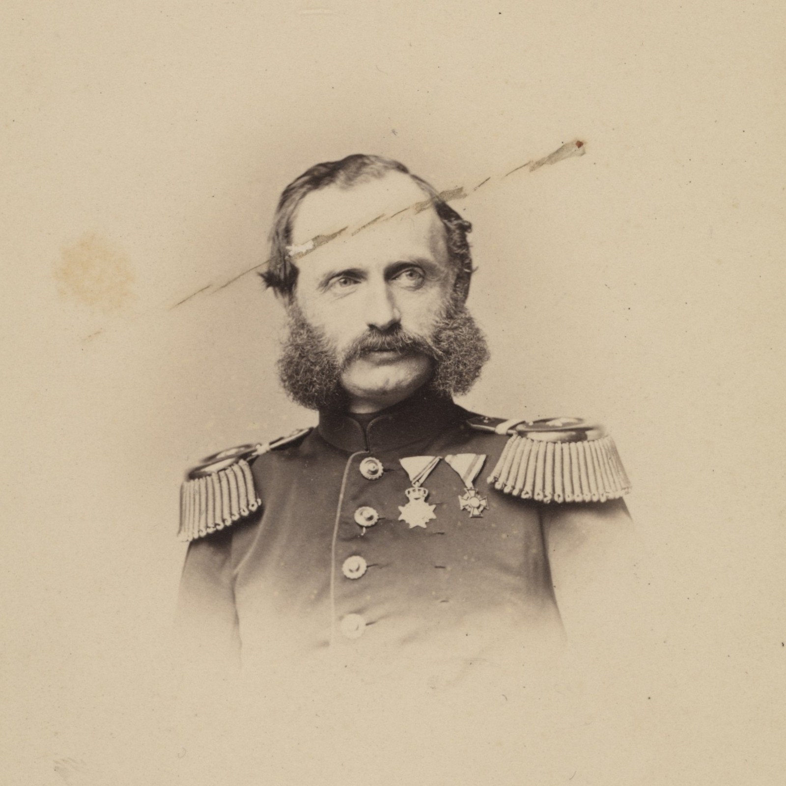 Hanns Hanfstaengl King George of Saxony photograph original unsigned around 1880