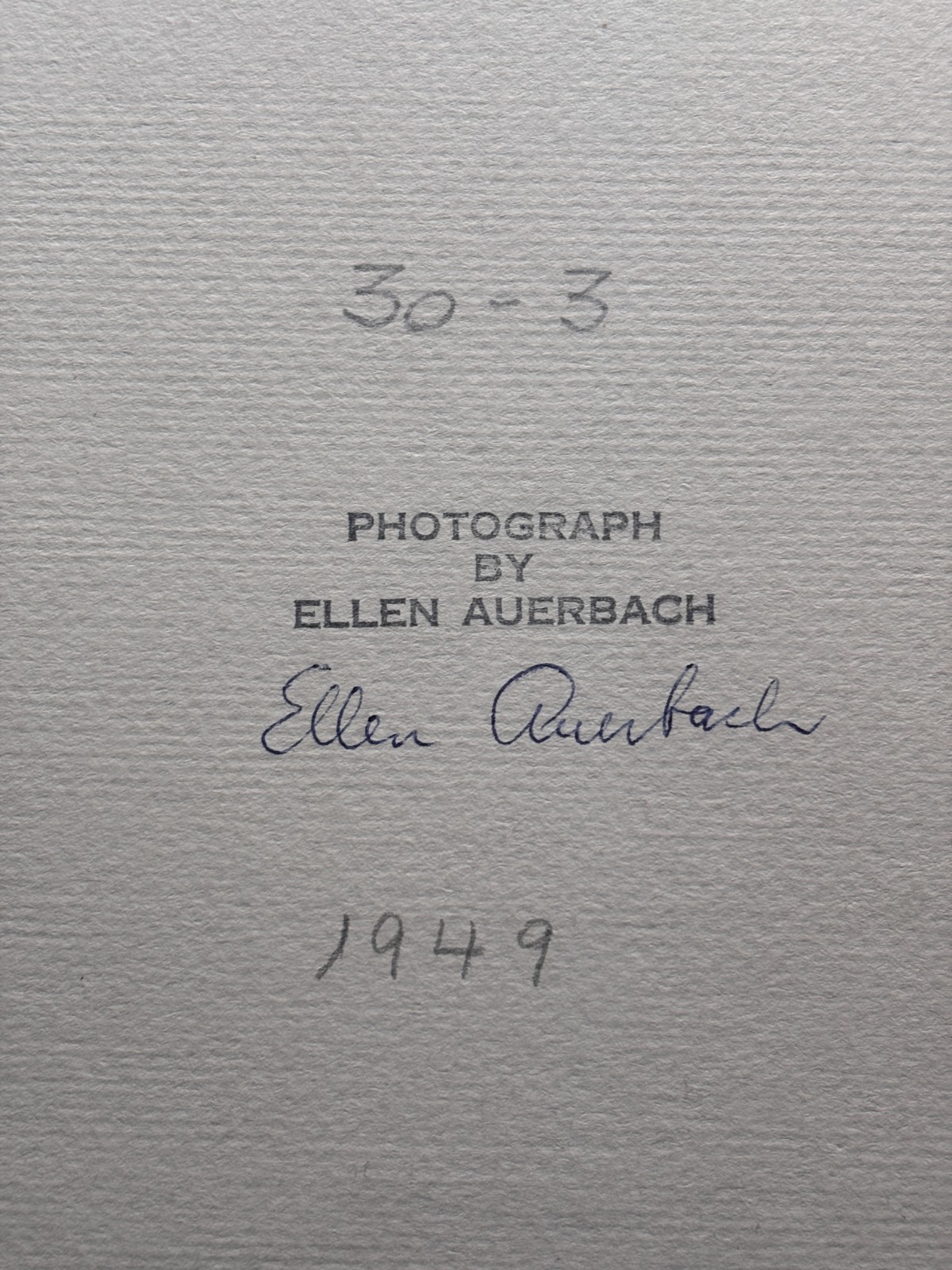ELLEN AUERBACH Beunaventura, Columbia Street Scene (1949) Signed Silver Gelatin