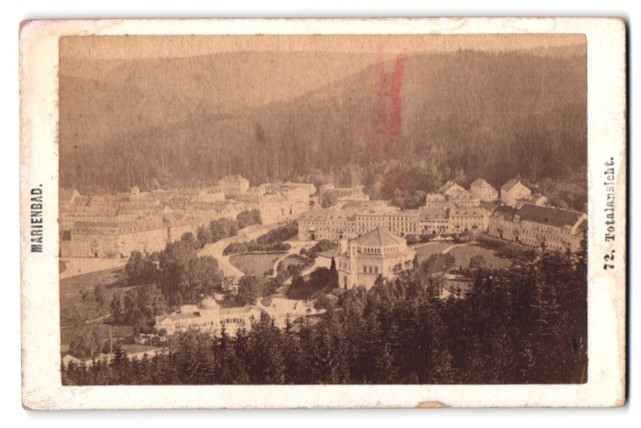 Photograph F. Fridrich, Prague, view Mariánské Lázně, total of a spa complex