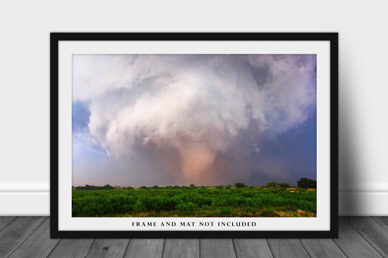 Tornado Photography Print: Oklahoma Red River Stormy Weather Wall Art
