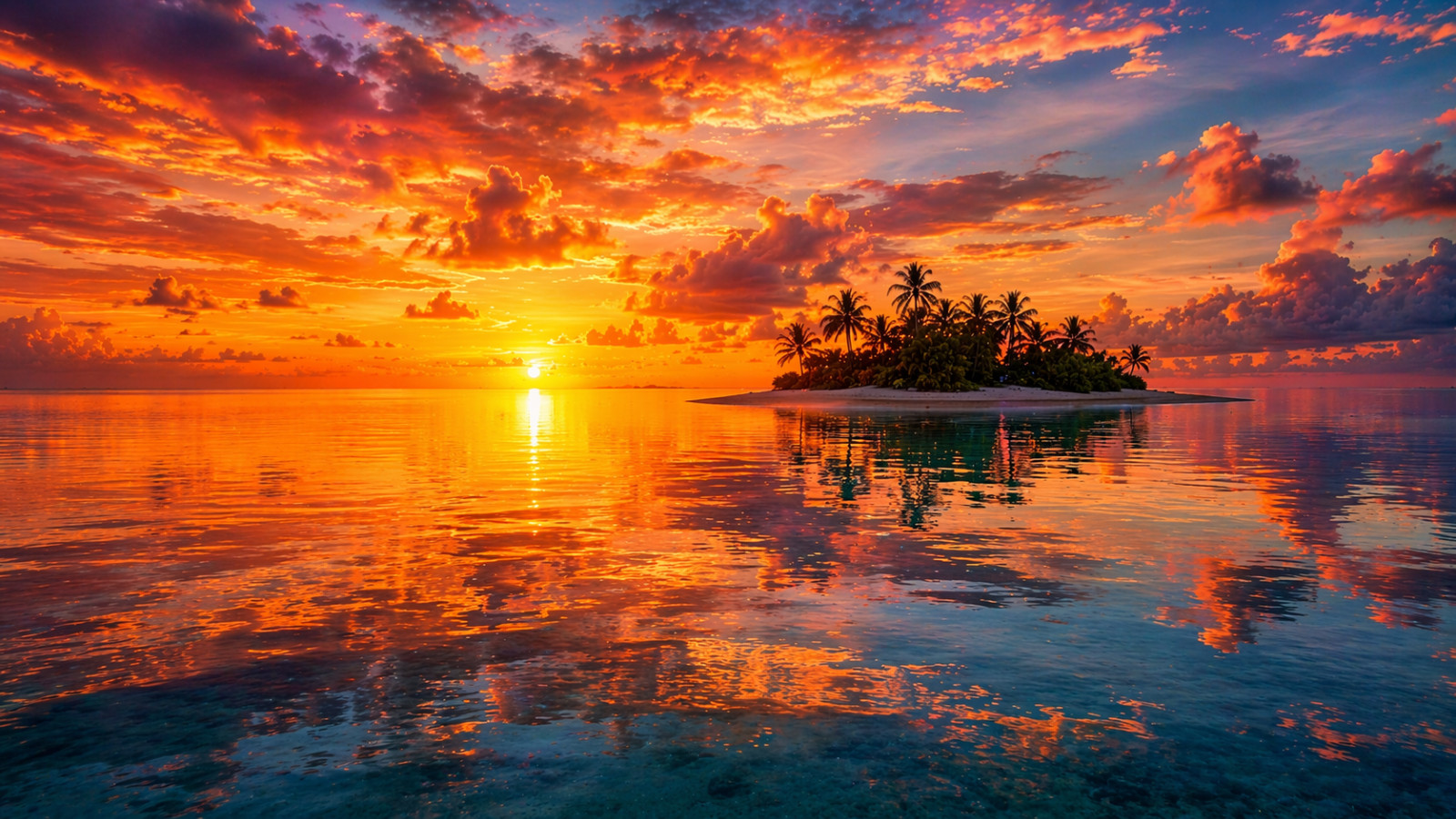 AI-Generated Tropical Sunset — Stunning Ocean Landscape 68