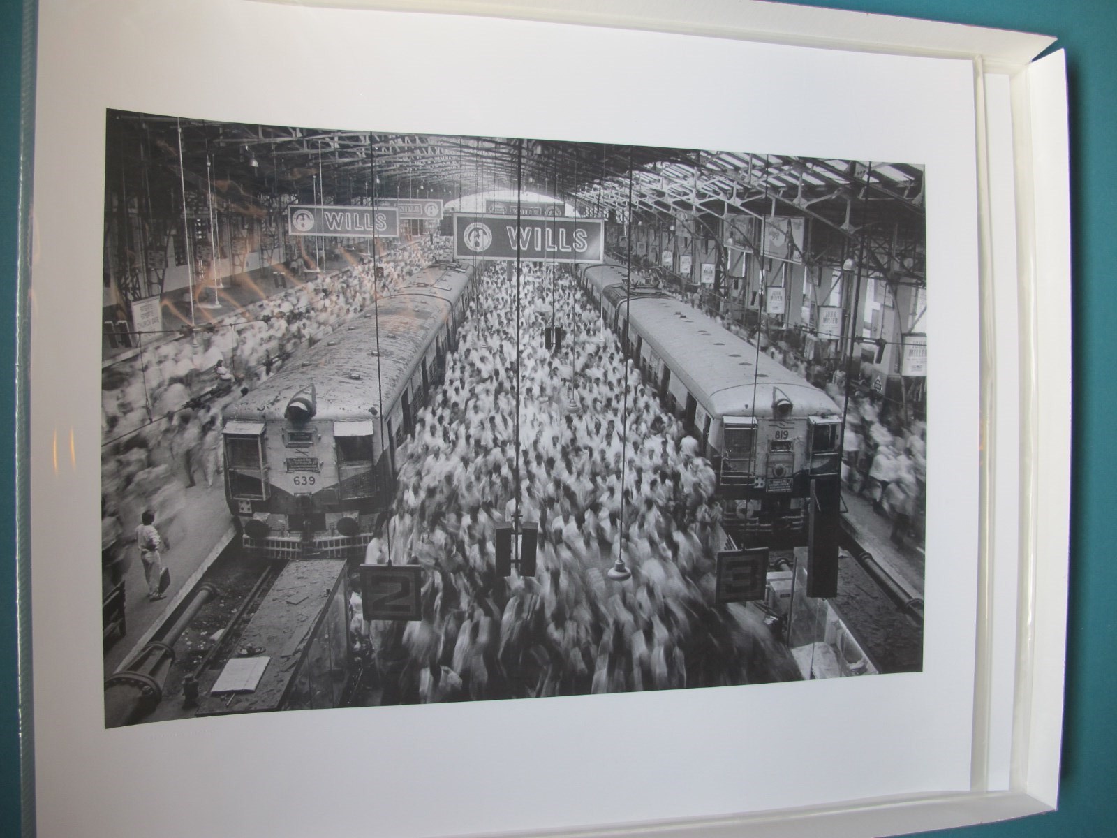 Sebastiao Salgado.(SIGNED).Church Gate Station,India.1995.MINT.