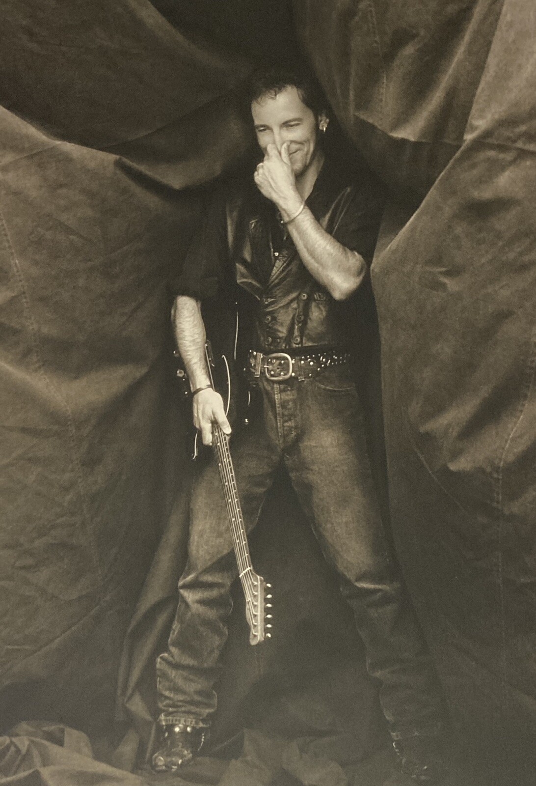 1992 Set Of TWO BRUCE SPRINGSTEEN Photogravure Herb Ritts matted