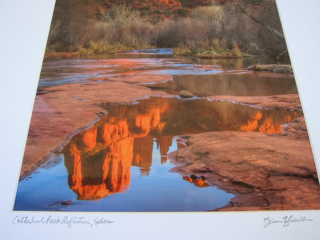 Cathedral Rock Reflection Arizona 11×14 Photograph signed Brian Blackwelder #23