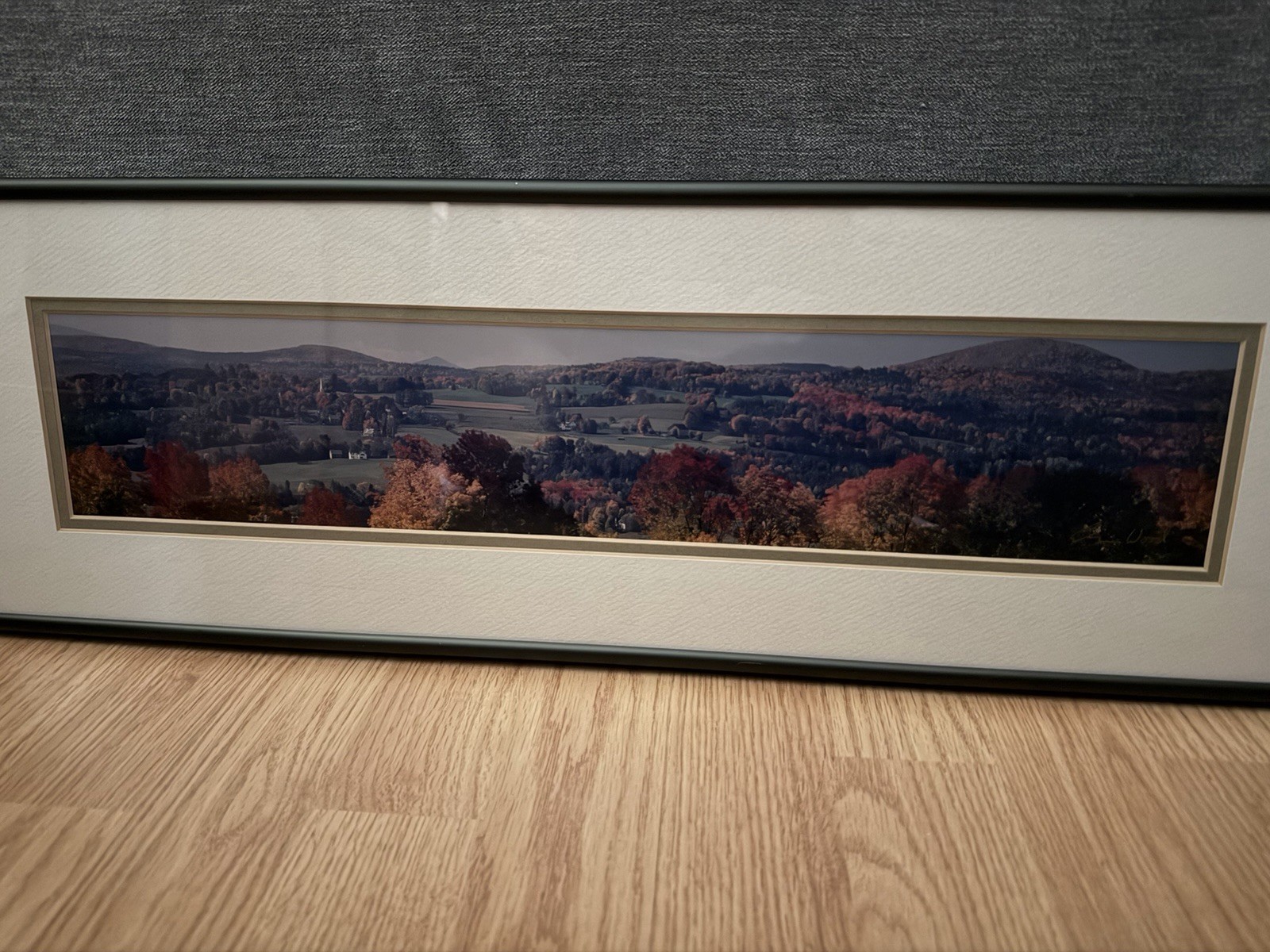 Erskine Wood Photograph Gallery Frame/Mat Peacham, Vermont Signed