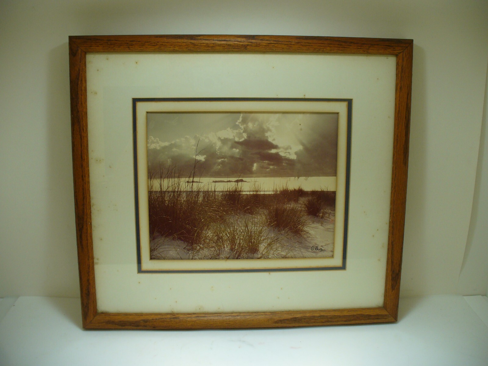 Framed Matted Photography S102 Seascape #1 Long Boat Key Allen Avis 17×15″