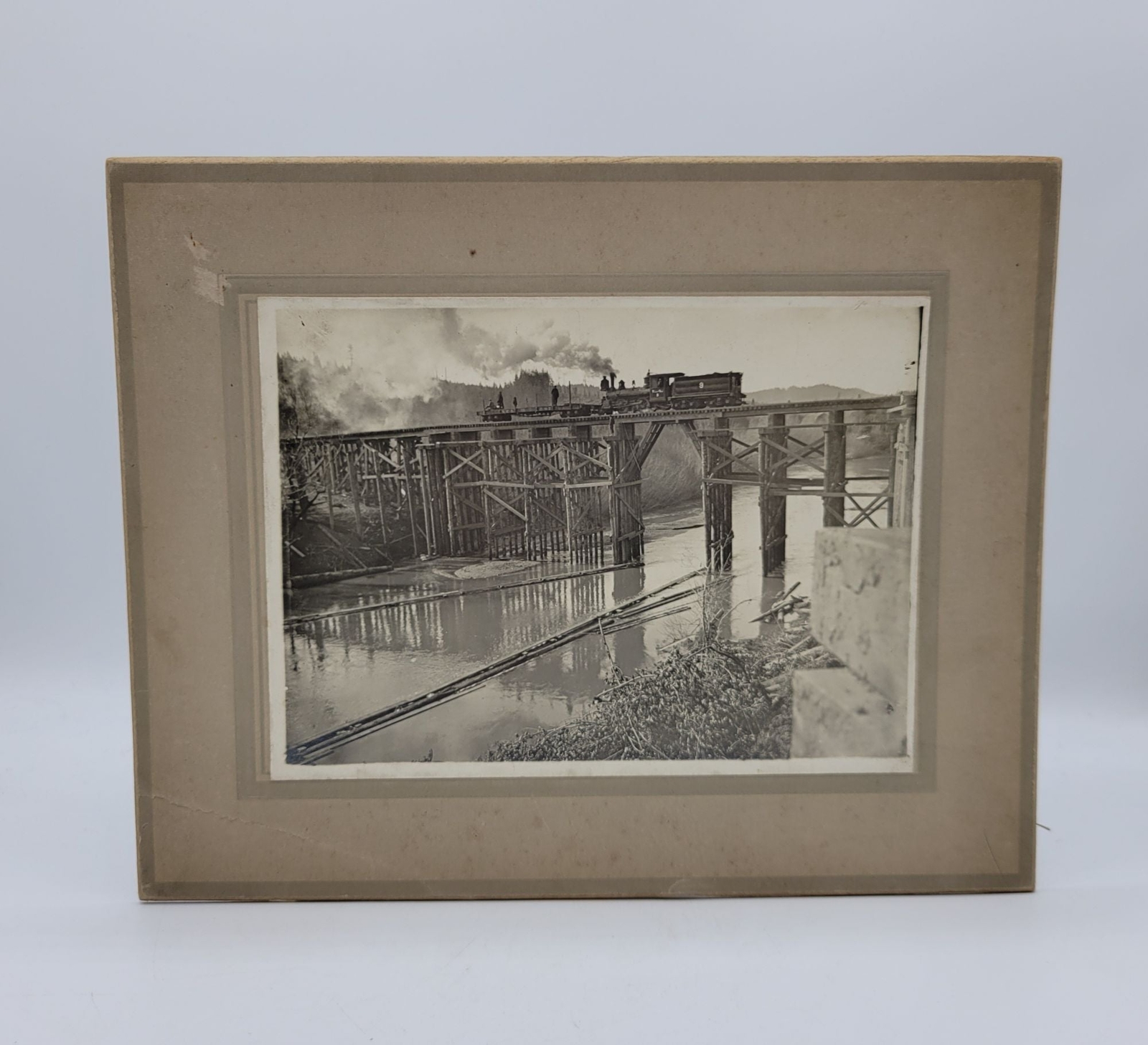 Railroad Bridge Reids Ford Myrtle Point Oregon Timber Lumber Industry