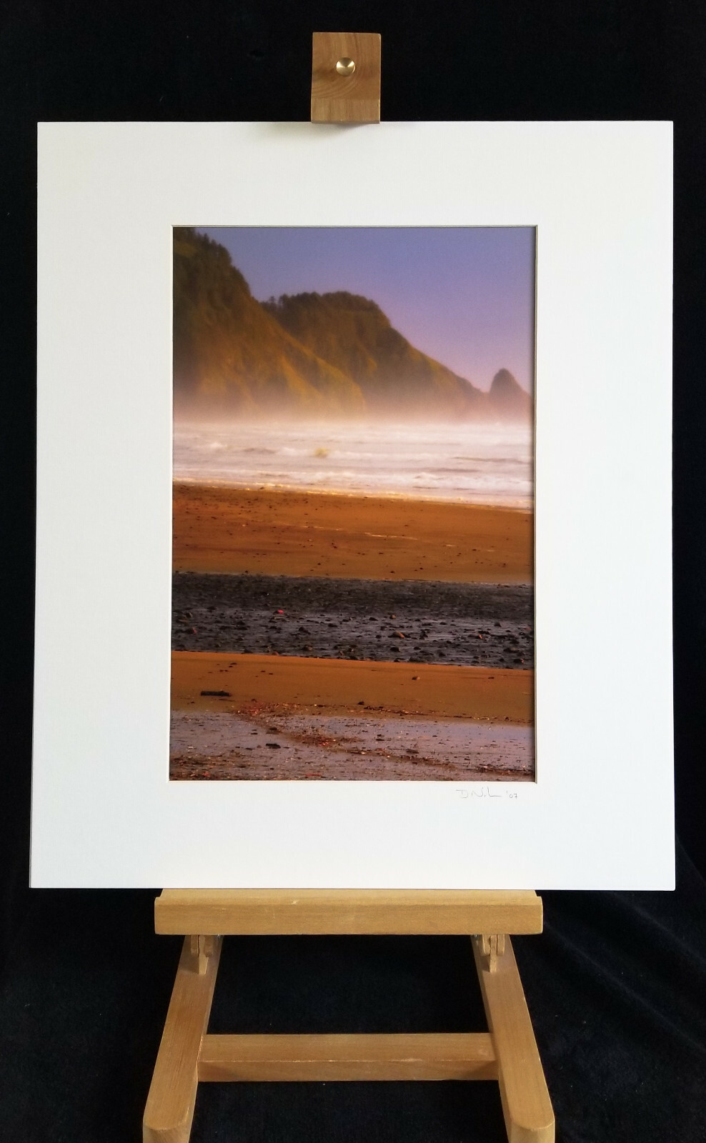 Landscape Photograph 24″ X 20″ Digital Ink Jet Image Oregon Foggy Beach