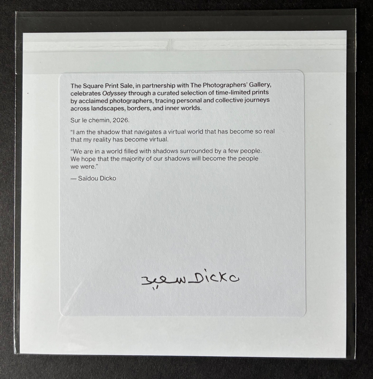 Magnum Square Print by Saïdou Dicko: Sur le chemin, 2026 (Signed)