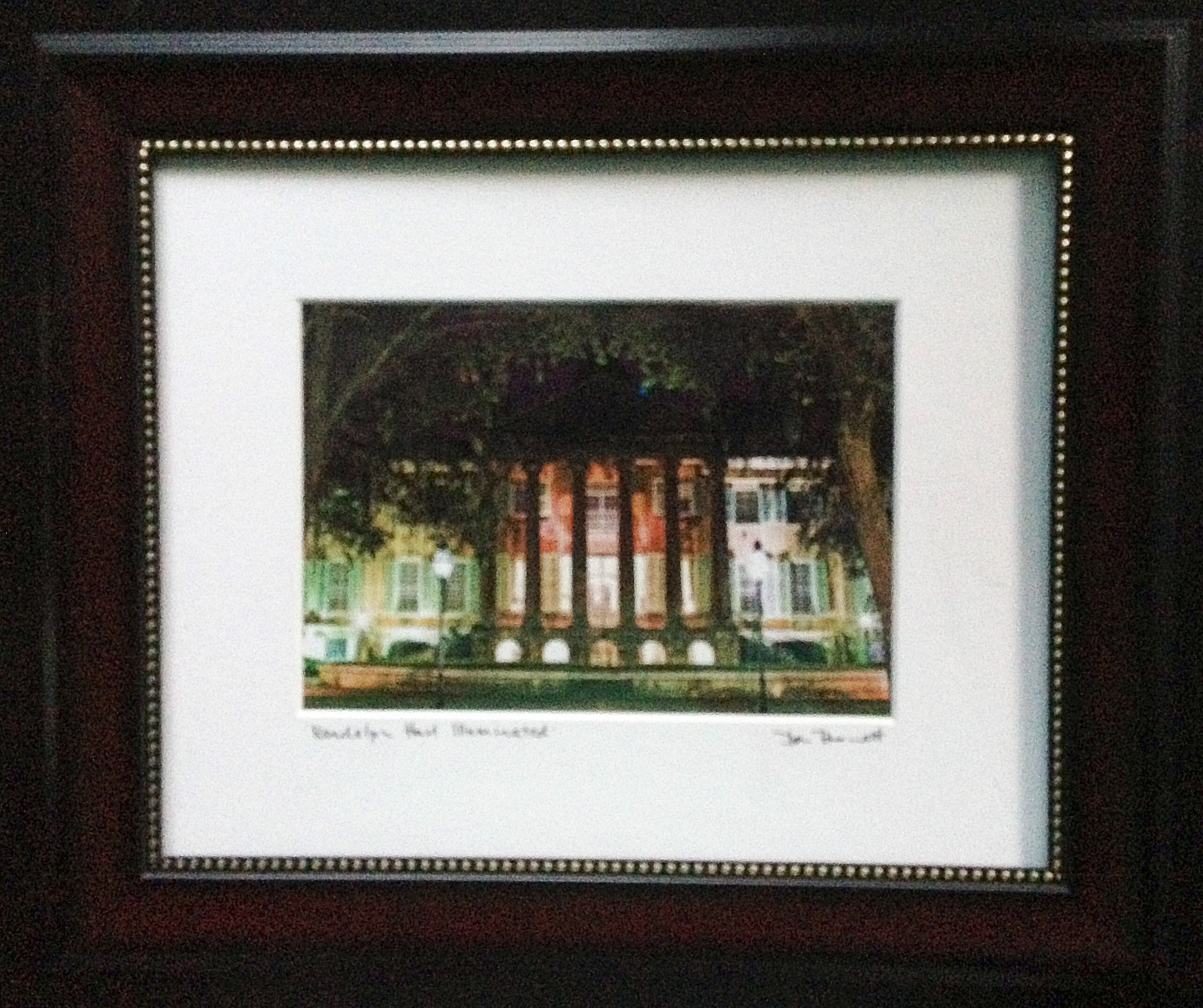 COLLEGE OF CHARLESTON RANDOLPH HALL CHEMISTRY DON BENNETT SIGNED PHOTOGRAPH, SC