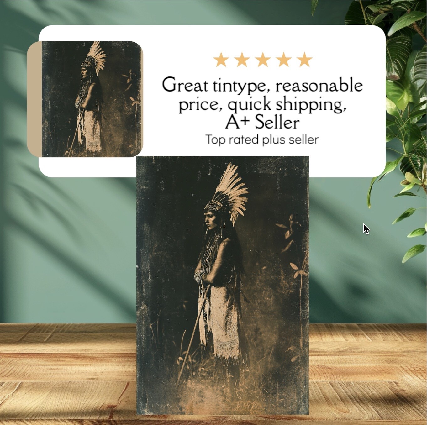 Native American Tintype Limited Edition Museum Series C0021RP