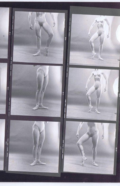 NEWLY FOUND! Hendrickson PHOTO Contact Sheet Proof & Negs BODYBUILDER BALLERINA