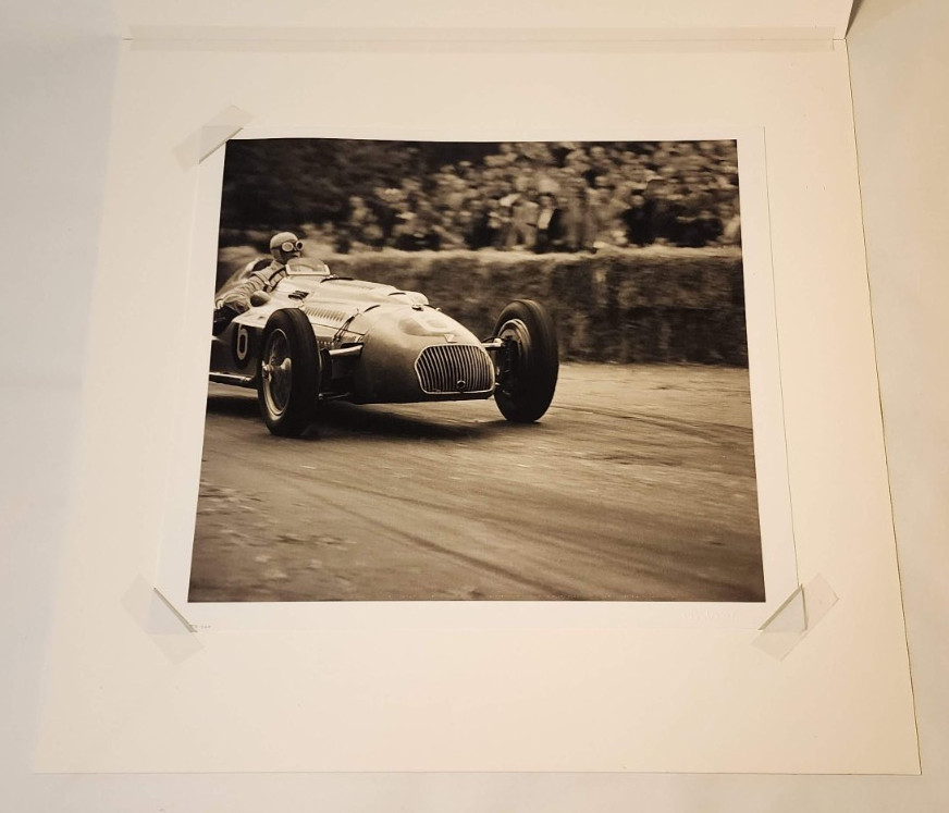 MARCEL BOLOMET PLATINUM PHOTO RACING PRINT TALBOT LAGO CAR 1930’S – 40’S