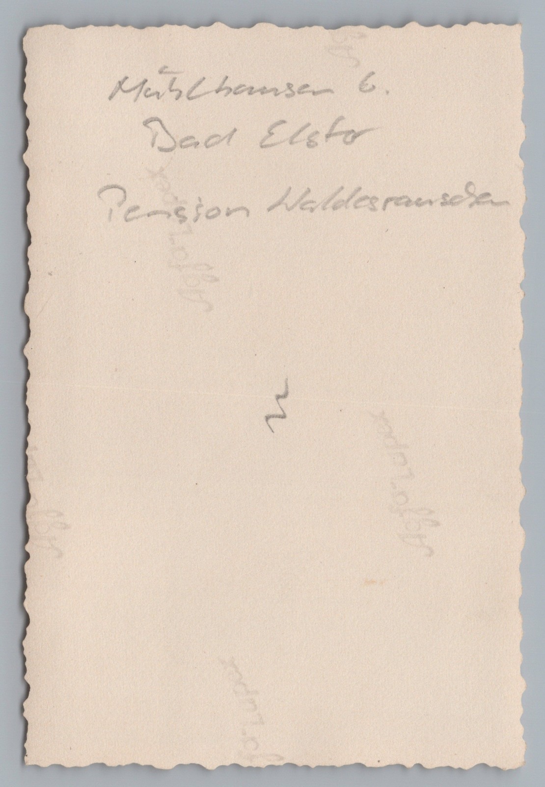 Mühlhausen Bad Elster – Pension Waldesrauschen Holiday Guests – Old Photo 1930s