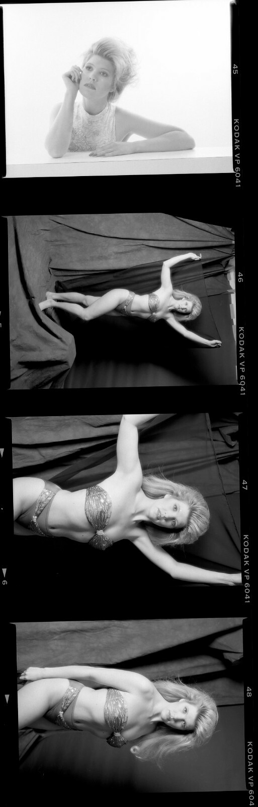 1 roll 15 negatives black & white medium format Kodak TMAX film sexy pin ups