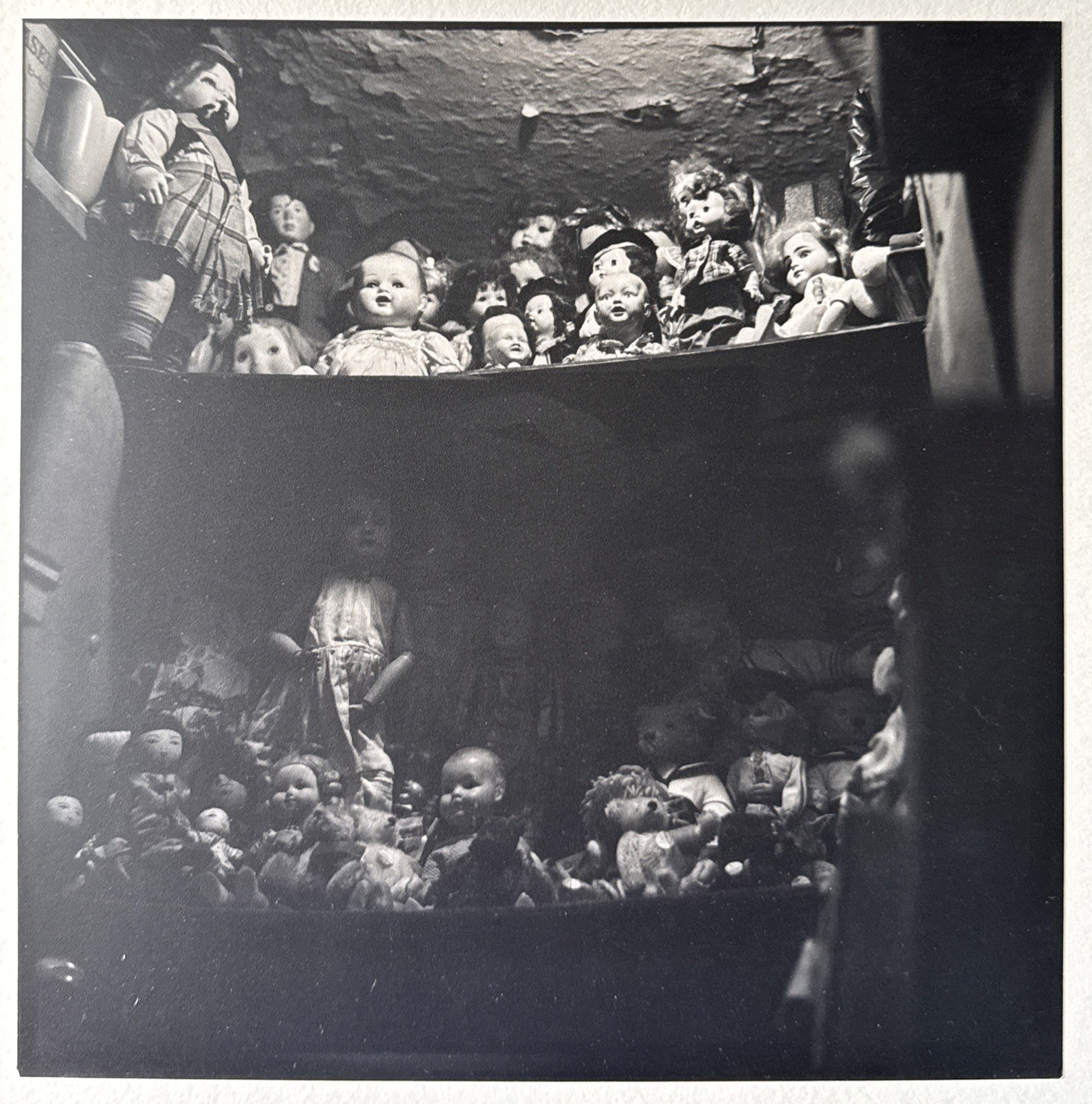 Signed Bruce Cratsley Photograph 1988 “Albert’s Closet” Silver Gelatin “Dolls”