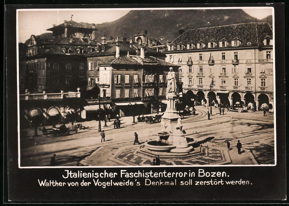 Photography View Bolzano, Italian Fascists Want Walther Von Der Vogelw